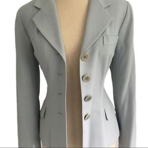 Vintage DKNY Tailored Light Blue Blazer Sz 4